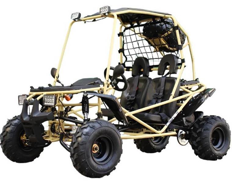 Pathfinder Mid-Size Kids Go Kart, 208cc 7.5hp Gas Engine, Electric Start, Torque Converter with Reverse, Ages 8 and up