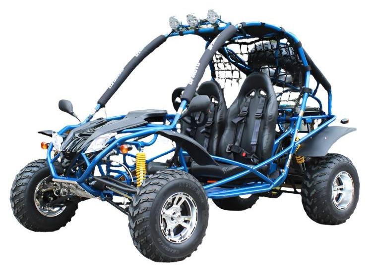 Jaguar 200 DLX Buggy Go Kart, Electric Start, Automatic with Reverse, 10-inch Alloy Wheels, Ages 16 and up