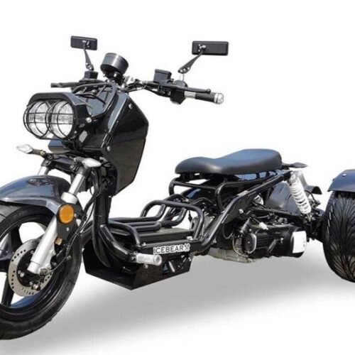 Maddog 50cc Street Trike, Automatic, Disc Brakes, 14 inch Aluminum Rear Wheels for sale