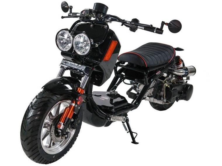 Maddog Gen IV 150cc Street Scooter, Automatic, Front Disc Brake, 12 inch Aluminum Wheels, LED Lights, Digital Speedometer, 50 State Legal