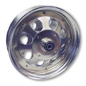 Mini Bike Wheel, 10 in. Chrome Plated, 5/8 In. ID Precision Ball Bearings for sale