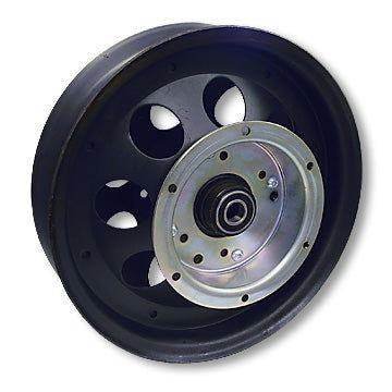 Mini Bike Wheel, 10" Steel, Flanged Brake Drum, 5/8 in. ID Precision Ball Bearings for sale