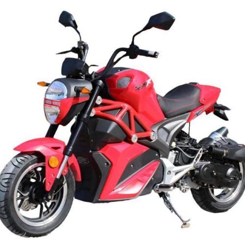 Nightwing 50cc Motorcycle, Automatic Shifting, Front Disc Brake, 12-inch Alloy Wheels for sale
