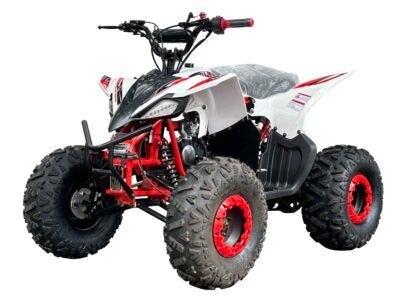 Pioneer 110cc Sport ATV, Automatic with Reverse, 8-inch Wheels, Electric Start, Ages 12 and up - White