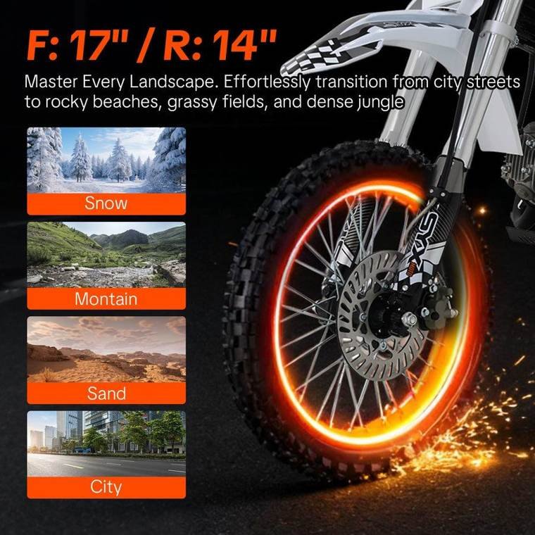 SYX MOTO K1 125cc Dirt Bike | 4-Stroke Off-Road Pit Bike for Teens & Adults