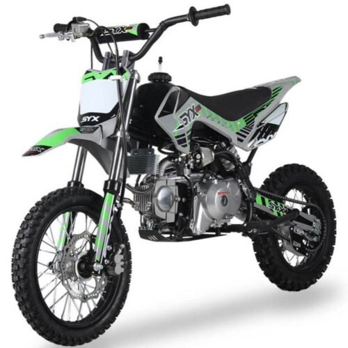 2024 SYX Moto Roost Pro 125cc Pit Bike, Oil-Cooled, Electric Start, Automatic Shifting, (14/12) Wheels, Ages 12 and up