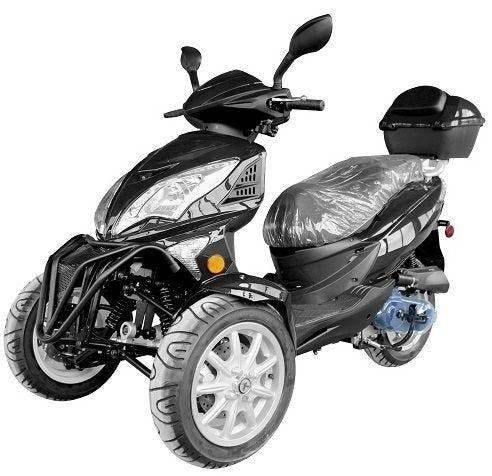 Topstar 200 Trike, 3-Wheel Motorcycle, Automatic Shifting, Trunk, 12-inch Wheels