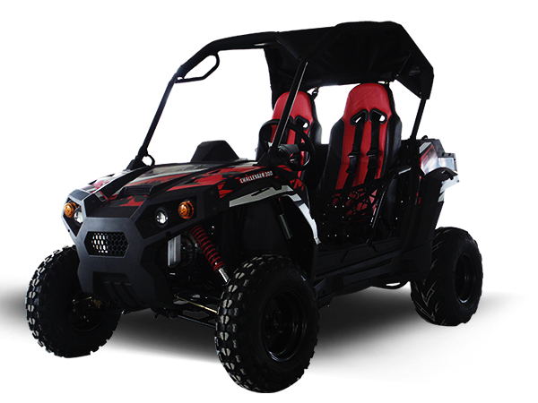 TrailMaster Challenger 300E (EFI) UTV Side-by-Side, Liquid Cooled - Black