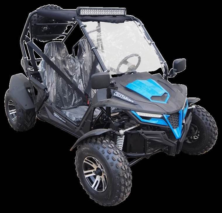 TrailMaster Cheetah 200X Go Kart (Special) CVT Automatic with Reverse, Alloy Wheels, Windshield