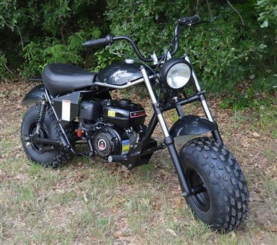 TrailMaster Monster Dog II Mini Bike, 196cc 6.5hp with Torque Converter, Rear Hydraulic Disc Brake - Black