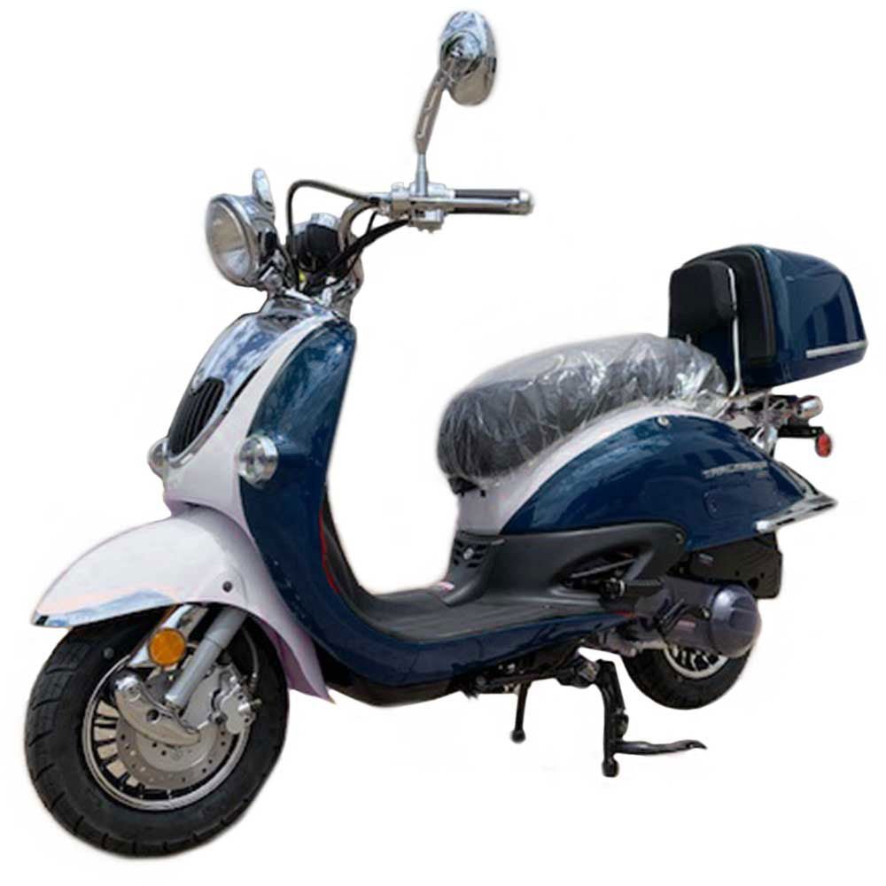 TrailMaster Sorrento 50cc Street Scooter, Ships Fully Assembled - Blue