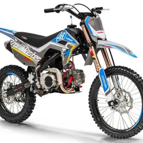 TrailMaster SX125 Pro Series Dirt Bike, Electric Start, 4-Speed Manual, Dual Disc Brakes, (19/16) Wheels for sale