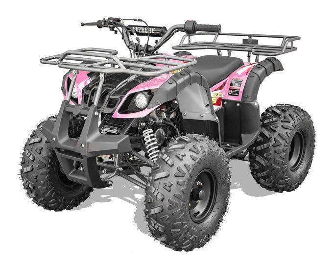 TrailMaster T125U Rancher 125cc ATV, Automatic with Reverse, Front Bumper, Front Rack, Rear Rack, Ages 9-12