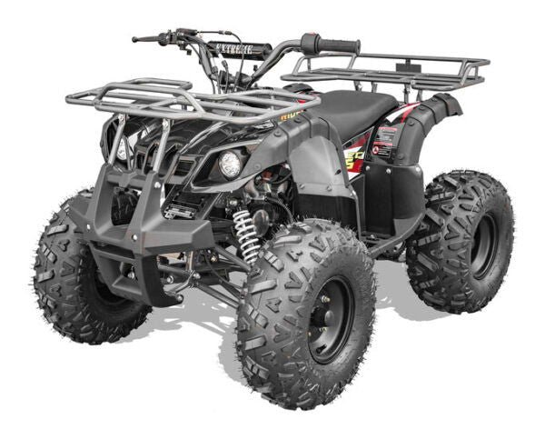 TrailMaster T125U Rancher 125cc ATV, Automatic with Reverse, Front Bumper, Front Rack, Rear Rack, Ages 9-12 - Black