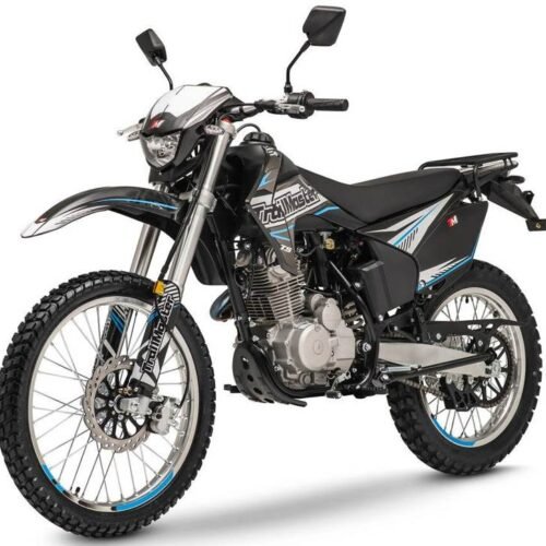 TrailMaster T5 Dual Sport Dirt Bike, 5-Speed Manual, 223cc Engine, Dual Disc Brakes, Electric Start with Kick backup, (21/18) Wheels for sale