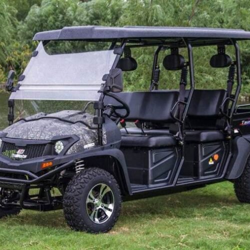 TrailMaster Taurus 80ED-U 4-Seat Electric Golf Cart with Dump Bed, 72 Volt, Aluminum Alloy Wheels