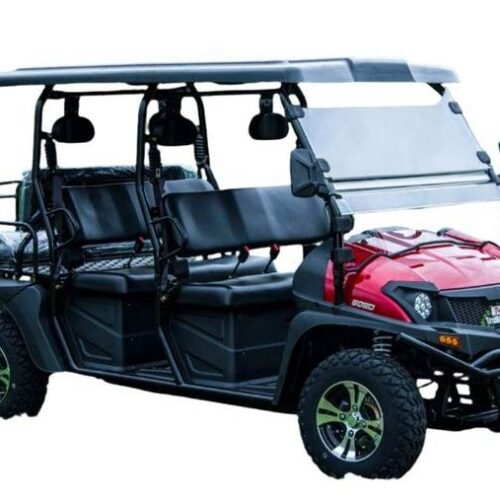 TrailMaster Taurus 80ED-GV 6-Seat Electric Golf Cart, 72 Volt, Extended Roof