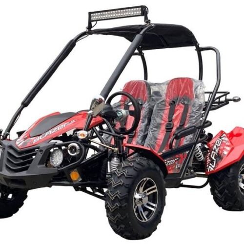 TrailMaster Blazer 200EX EFI Buggy Go Kart, LED Light Bar, Windshield Included for sale