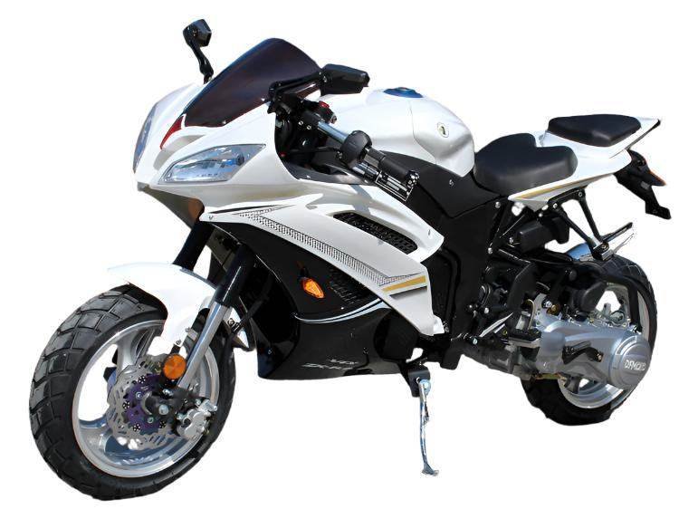 Wasp 200 Sport Motorcycle, Automatic Shifting, Hydraulic Disc Brakes, 13-inch Alloy Wheels