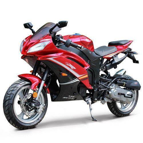 Wasp 50cc Sport Motorcycle, Automatic Shifting, Front Disc Brake, 13-inch Alloy Wheels for sale