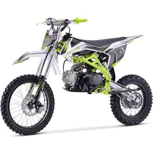 X3 Gas Dirt Bike, 125cc 4-Stroke, Electric Start, Manual 4-Speed, 17/14 inch Wheels for sale